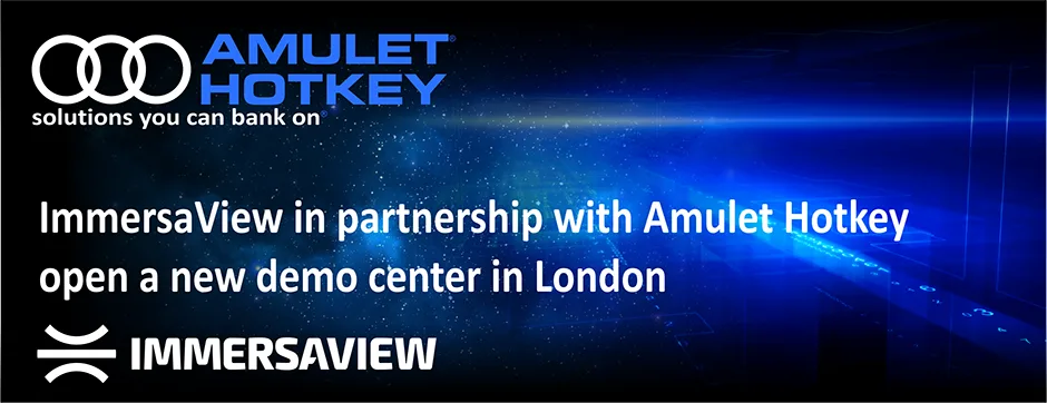 Amulet Hotkey partner with ImmersaView and open new demonstration facilities in the City of London for innovative video wall and control room solutions